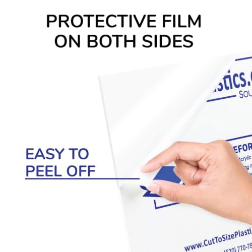 Image of Source One Premium 3 /16 Clear Acrylic PlexiGlass Sheet 12 x 12 Inches (S1-12x12-.187)