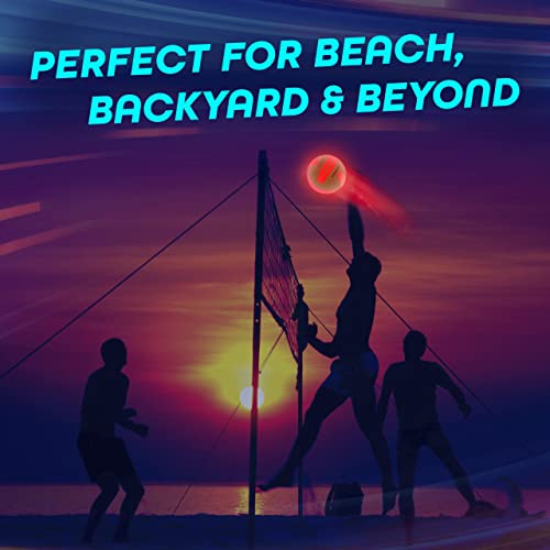 Glowcity Glow In The Dark Volleyball - Light Up Volleyballs For Kids, Teens And Adults With 2 Led Lights And Pre-Installed Batteries - Official Size And Weight﻿ #TOP7