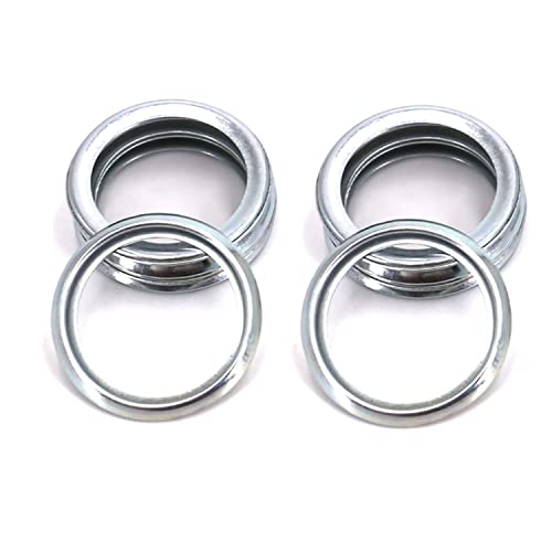 Miytsya 12 Pcs Oem Steel Oil Drain Plug Crush Washer Gaskets, O.d 26Mm Oil Crush Washers/Drain Plug Gaskets, Suitable For Subaru Oil Drain Screw Gasket Washers Part#11126Aa000 (Silver) #TOP5
