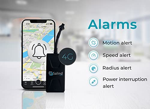 Salind Gps Direct Connection To Vehicle Battery (9-75V) - Tracker For Vehicles, 4G Lte Car Gps Tracker With Real-Time Alerts, Multiple Alarms And Notifications In The App, Tracker Device For Vehicles #TOP2