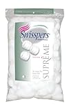 Swisspers Supreme Jumbo Plus Cotton Balls, 140 Count (Pack of 24)