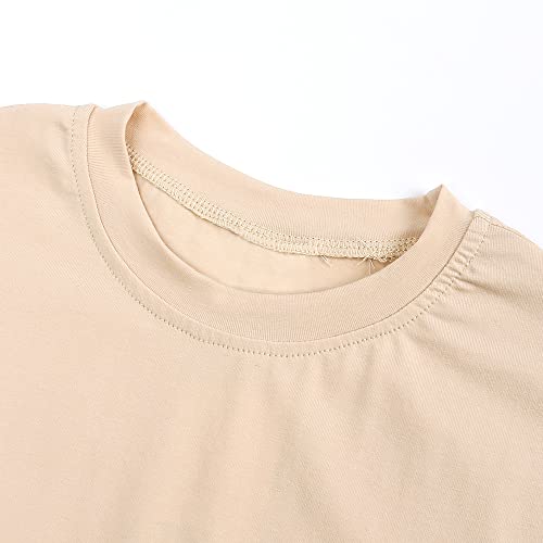 Baby Boys Girls Cotton T-Shirts 3Pack Solid Color Short Sleeve Tee Summer Crewneck Tops for Toddler Kids2