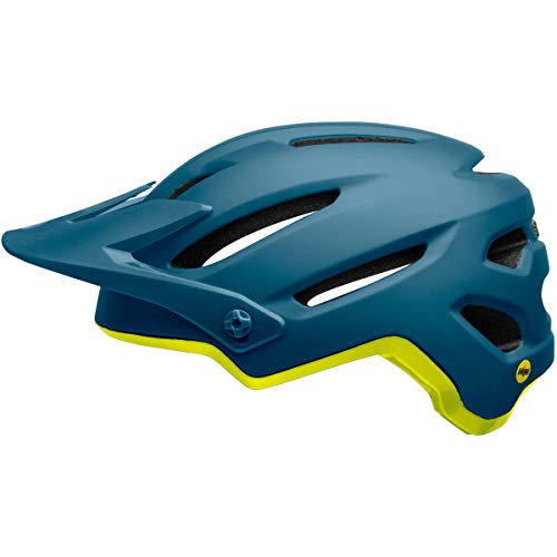 Casque MIPS Bell 4Forty mat bleu et jaune haute visibilité pour la sécurité en VTT