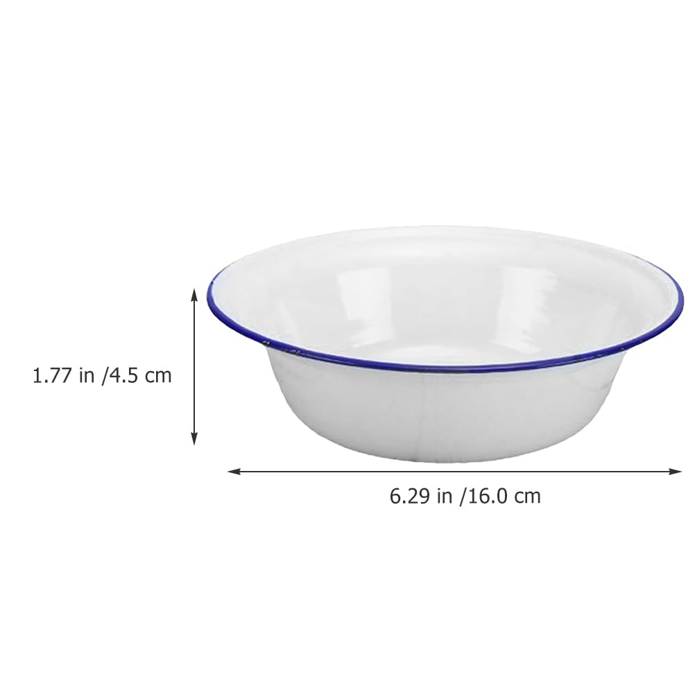 3 Cuenco Esmaltado Retro 15 Cm Ensaladera Y Cuenco Para Sopa De Esmalte Para Mezclar Vajilla Multiusos Para Cocina Picnic Y Camping