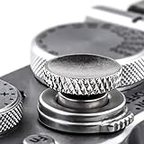 Soft Shutter Release Button (2 Pack/Silver) high-end Pure Copper Camera Shutter Button