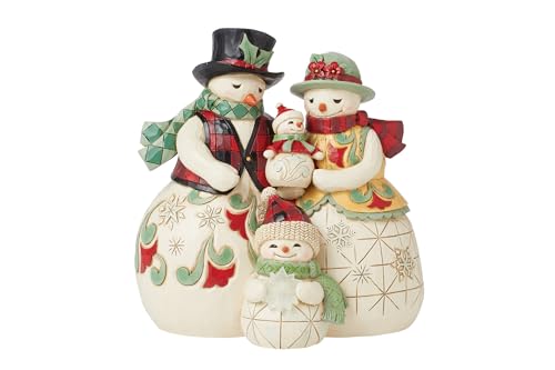 Figurine de neige Jim Shore Heartwood Creek en résine sculptée de 14 cm - 3