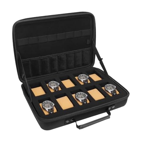 MOSISO 10 Slots Portable Watch Organizer Cover