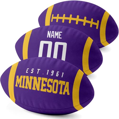 Image of ANTKING Minnesota Throw Pillow Custom Name Number for Men Boy Gifts | Personalized Gift for Youth for Birthday Christmas