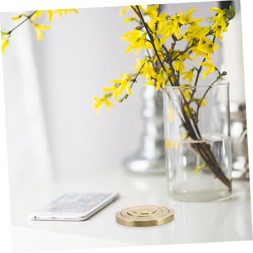 Brújula Feng Shui Bagua Mini Portátil de Latón miniatura 4