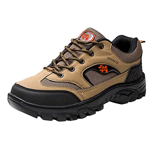 Generisch Zapatos de senderismo para hombre, impermeables, para trekking y senderismo, antideslizantes, ligeros, para exteriores, informales, para caminar, cómodos, para senderismo, caqui, 43 EU