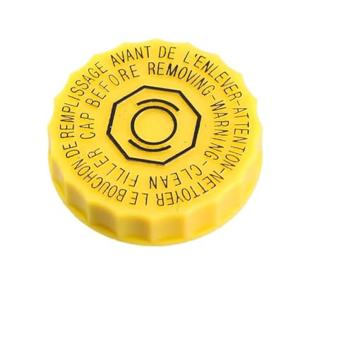 Icyfond Brake Fluid Cap Brake Master Cylinder Reservoir Cap Brake Oil tank Cap OEM#68211910AB Compatible with Wrangler Cherokee Compass Chrysler Pacifica(Yellow)