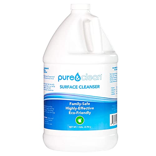 Pure & Clean Multi Surface Cleaner Hypochlorous Acid Cleaning Solution Powerful HOCl for Use On Most Any Surface All Purpose Cleaner Hospital Grade, Safe For Foggers, 1 Gallon Pure & Clean Multi Surface Cleaner Hypochlorous Acid Cleaning Solution Powerful HOCl for Use On Most Any Surface All Purpose Cleaner Hospital Grade, Safe For Foggers, 1 Gallon