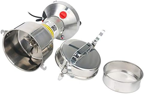 Miniatura 6 de YaeTek Molinillo de grano de 110 V, 24.69 oz | Pulverizador de acero inoxidable, grado comercial, moler grano, raíces, harina, grano, gelación