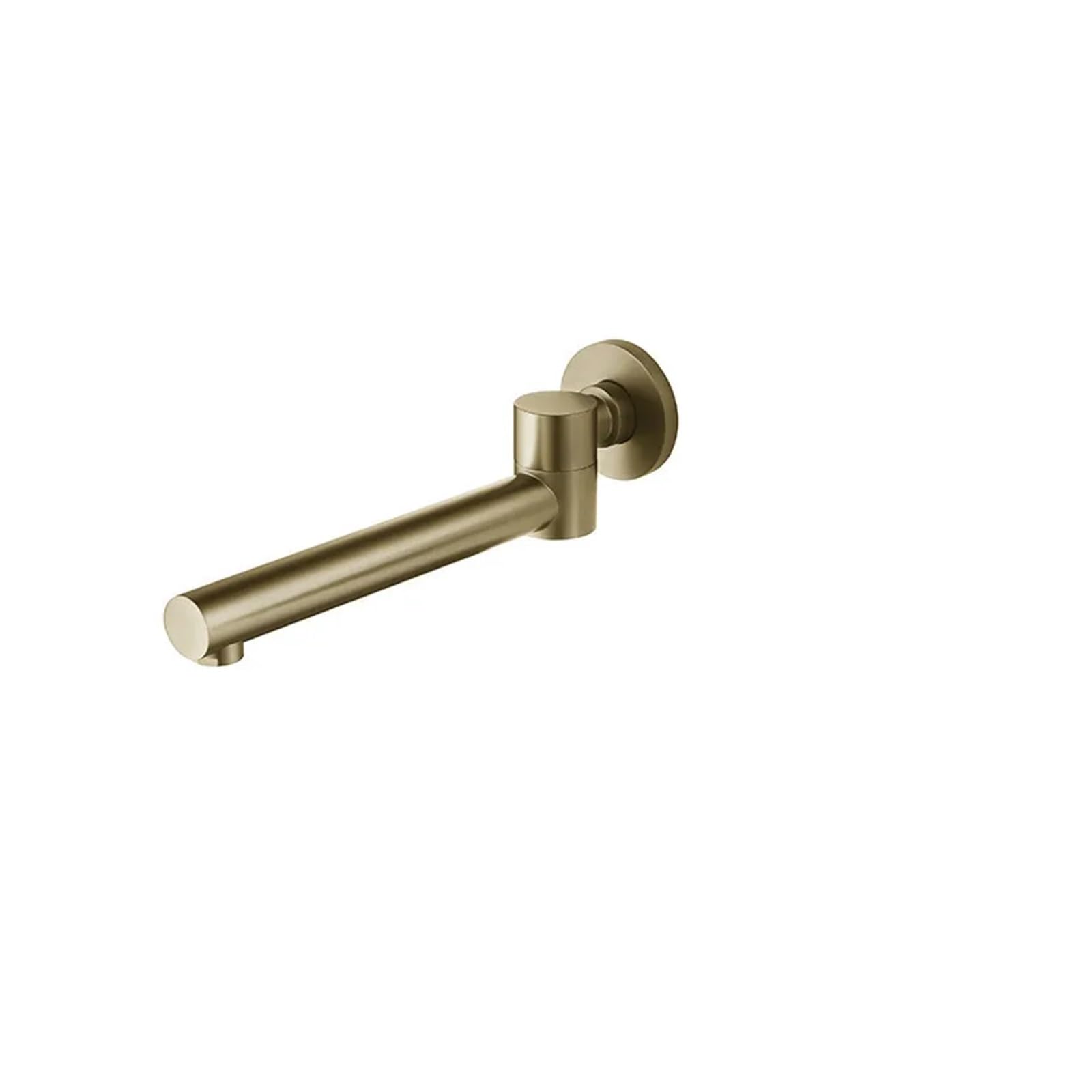 CVFRDD Bathroom Basin Faucet Tap, Mixer Swivel Spout Accessories Wall Mounted Water Outlet Black Grey Brass Bathtub Faucet Bibcock(Gold)