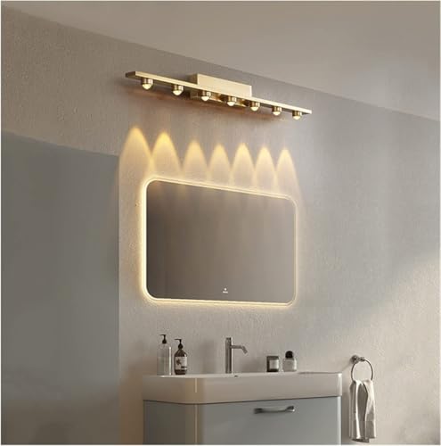 Image of NAVAM Creation Modern LED Picture Wall Light 7W Warm White Golden Finish | Luxury Decorative Mirror & Painting Light for Bedroom, Living Room, Hallway, Bathroom & Home Decor
