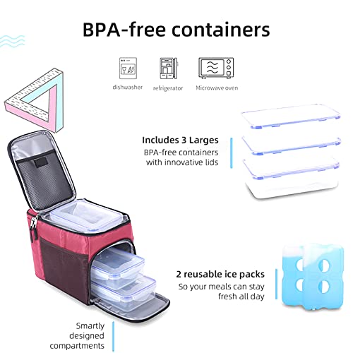 TOP&TOP Insulated Lunch Box and Cooler