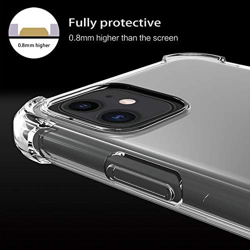 Migeec for iPhone 11 Case - Crystal Clear Hybrid Material Covers Air Cushion Gel Bumper Technology Full Protection Phone cases for iPhone 11 6.1 inch