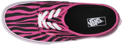 Image of Vans Girl's Fashion Sports Canvas Trainer, Zebra Glitter Hot Pink Black, 6 us