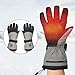 Lixada Electric Heated Gloves Waterproof Winter Gloves with 3 Heating Levels for Outdoor Sports