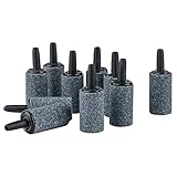 Pawfly 10個2.5CM円筒形エアストーンシリンダーバブルディフューザーリリースツール、水族館ナノエアポンプ用小型バケット 気泡ディフューザー 水槽 魚タンク ポンプ 養液栽培用