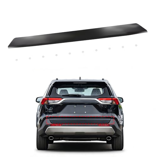 Jecoupoon Rear Lower Tailgate Molding Trim Black Compatible with RAV-Four 2016 2017 2018 7681242900 Trunk Molding Cover by Jecoupoon - Used condition - US$67.35