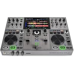 Denon DJ PRIME GO+ Portable DJ Controller and Mixer with Stem Separation, 2 Decks, Wi-Fi Streaming, Bluetooth, Lights Control, 7
