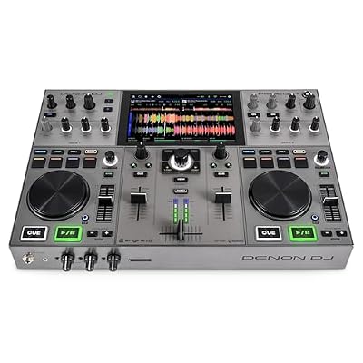 Denon DJ PRIME GO+ Portable DJ Controller and Mixer with Stem Separation, 2 Decks, Wi-Fi Streaming, Bluetooth, Lights Control, 7" Screen and Battery