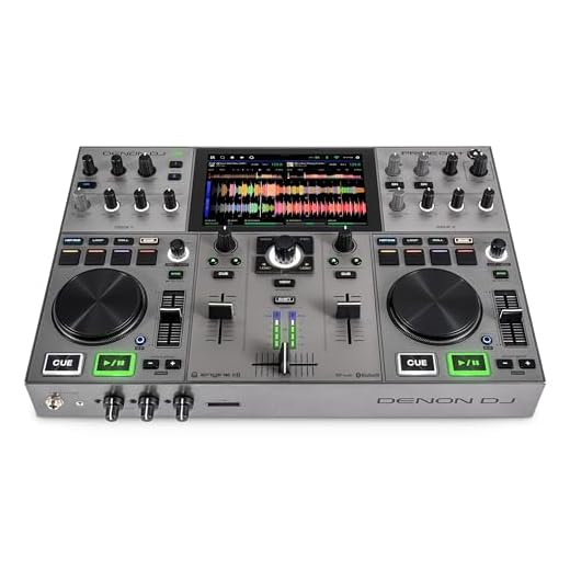 Denon DJ PRIME GO+ Portable DJ Controller and Mixer with Stem Separation, 2 Decks, Wi-Fi Streaming, Bluetooth, Lights Control, 7" Screen and Battery