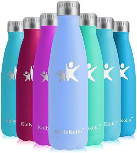 KollyKolla Stainless Steel Water Bottle 750ml, Insulated Water Bottle, Hot Water Flask, Leakproof Sports Water Bottle, Bpa Free Drinks Bottle, Metal Drinking Bottles for Adults, Men, Women, Gym, Yoga