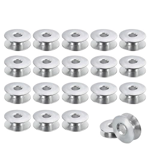 LYSOO 20 PCS Aluminium Bobbins for Juki Sewing Machine | Industrial Metal Bobbin Set-image-34