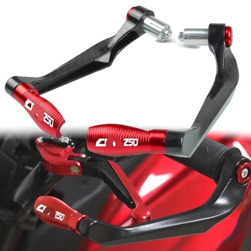 Protège-leviers CBR250R d'embrayage et frein avec déflecteurs de guidon rigides