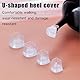 10 Paar Absatzschoner High Heels,Pumps Anti Rausrutschen Protectors,Schuhe Fersenschützer,Absatzschoner Tanzschuhe,Heel Protectors for Stiletto Shoes,Fersenkappen Schutz,5 Größen (Transparent+Schwarz)