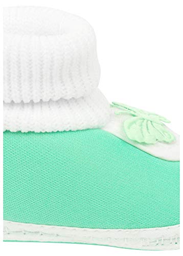 Image of Neska Moda 0 To 6 Months Baby Boys & Girls Cotton Butterfly Slip On Baby Booties
