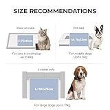 luciphia Hundedecke Katzendecke Waschbar, 1 Pack 3 Decken Flanell für Kleine Mittlere Größe Hunde Katzen, Flauschig Weiche Warme Fleece Haustier Decke für Unterwegs Kuschel Grau 45 x 75 cm