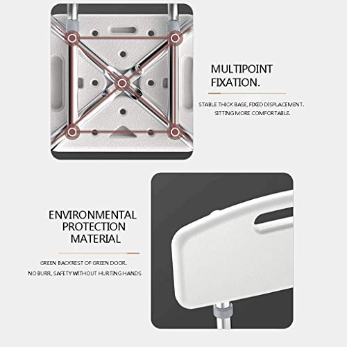 Chaise de douche avec rails et poignées pour senior et PMR - 8