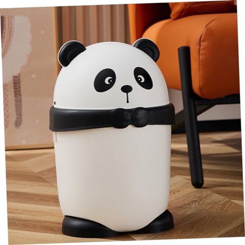 Papelera pequeña de mesa con tapa diseño Panda miniatura 6