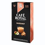  Café Royal flavo ured Hazelnut, Café, Café, Cápsulas de Café, compatible con Nespresso, Tostado 50 Cápsulas