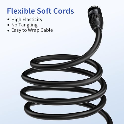 Image of SMALL-EYE 5 Pin DMX Cables 10 ft 6 Pack, 4-Core Male to Female | 116Ω Optimized Impedance, Stable Signal Transmission, Reliable Connector Fit, Professional Lighting Systems