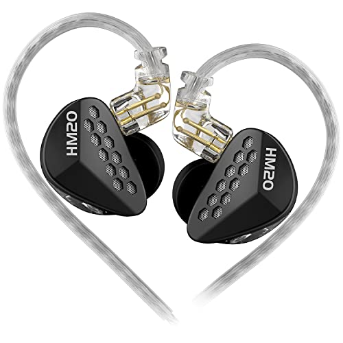 erjigo �C���C���[���j�^�[ CCA HM20 16���j�b�g �n�C�u���b�h �C���C���[�C���z�� HiFi �X�e���I�m�C�Y�A�C�\���[�V���� �X�|�[�c IEM �L���C���z�� / �w�b�h�z�� ���O���\�ȃP�[�u���t�� �~���[�W�V�����I�[�f�B�I�}�j�A�p (�u