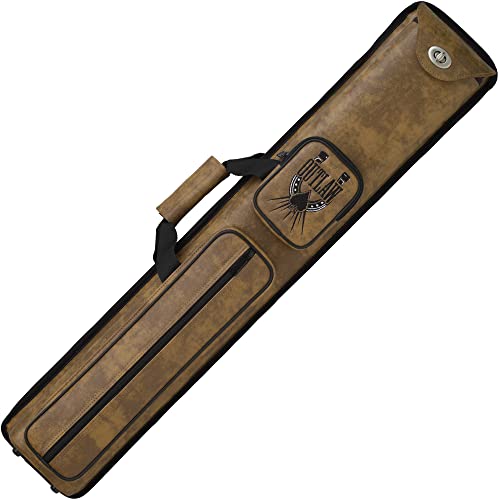 OUTLAW 3-Butt and 5-Shaft Nexus Vinyl Pool Cue Case with Horseshoe Design