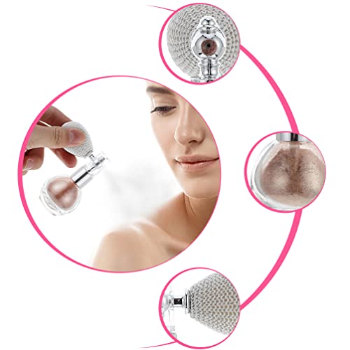 Minkissy 2 peças iluminador em pó spray feminino maquiagem glitter cabelo corporal iluminador pulver