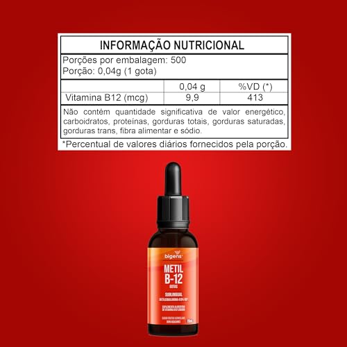 Metil B-12 vegan vitamin gotas liquida, Metilcobalamina 413% VD sublingual, sabor frutas vermelhas,