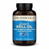 Dr. Mercola Antarctic Krill Oil - 1,000 mg - Omega-3 Supplement with EPA & DHA - Supports Brain, Heart, Joint & Immune Health - GMO-Free, Gluten-Free & Soy-Free - 180 Capsules (90 Servings)