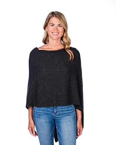 Image of CLAUDIA NICHOLE Womens 100% Cashmere Dress Topper - Cashmere Poncho Wrap