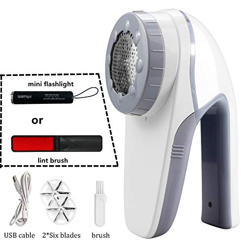 Lint Remover USB Rechargeable Fabric Shaver, Electric Clothes Fabric Shaver with 3-distance control