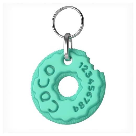 Starpet3D Placa Identificación Personalizada 3D para Perro y Gato - Colgante Rosco (S, Turquesa)