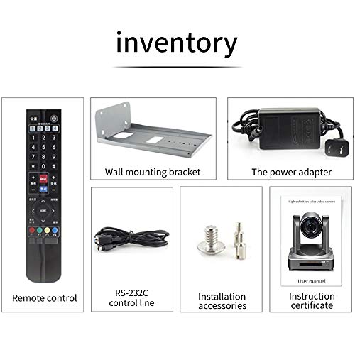 NDI PTZ Camera 20X Broadcast and Conference Room Video Camera, Output interface LAN/HDMI/SDI, audio input interface 3… - Image 5