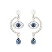 Produktbild Swarovski Luckily Evil Eye Ohrringe für Frauen, mehrfarbiges Kristall, rotgold glänzendes Finish