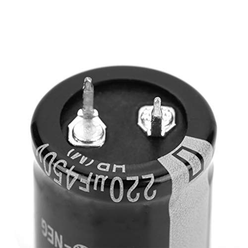 Miniatura 5 de Condensador electrolítico de 10 piezas, condensador de 220uF 450V, condensador Nichicon componente electrónico de 0.984 x 1.575 in