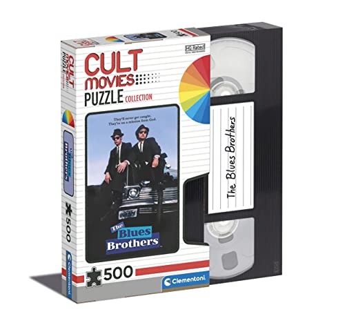 35109 Cult Movies, The Blues Brothers, Made in Italy, Puzzle Adulti, Puzzle Film Famosi, Film Cult, Divertimento per Adulti, Multicolor, Medium, 500 Pezzi - Gadget - Immagine 3